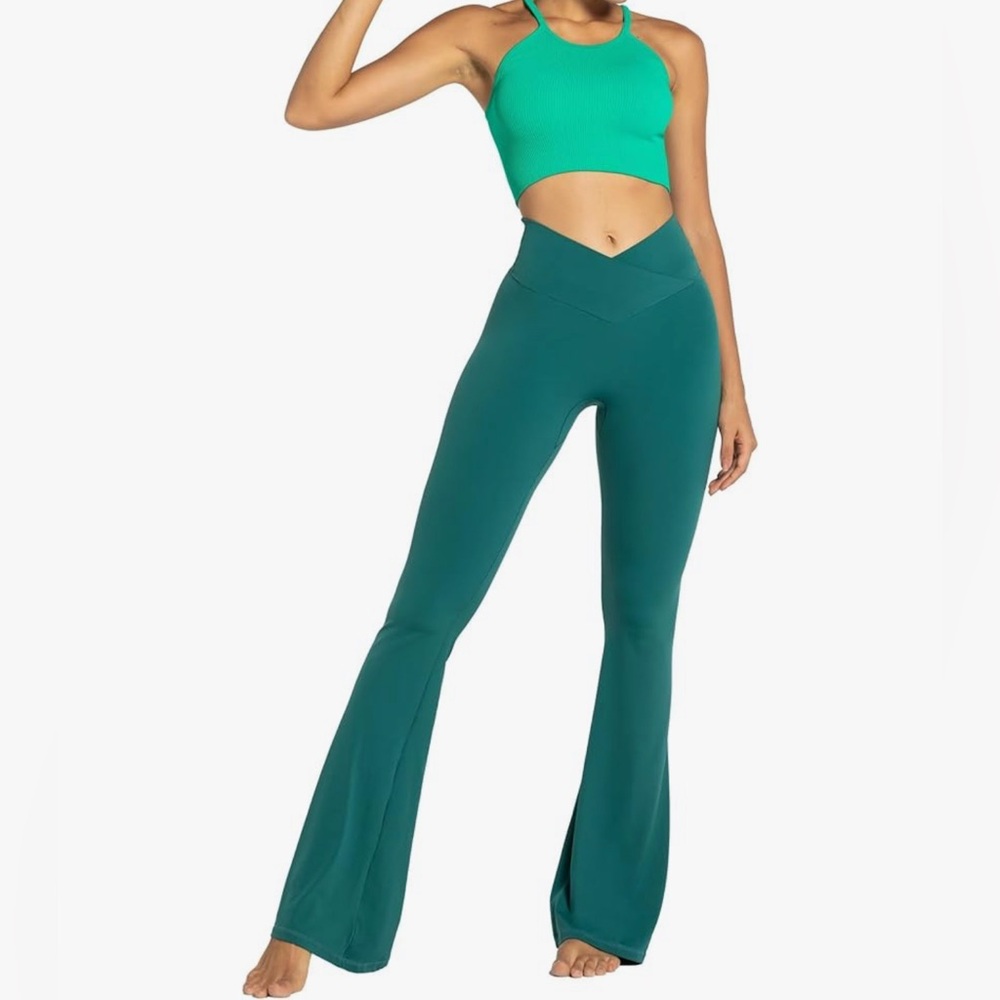Sunzel Womens Flare Leggings No Front Seam Flare Yoga Pants